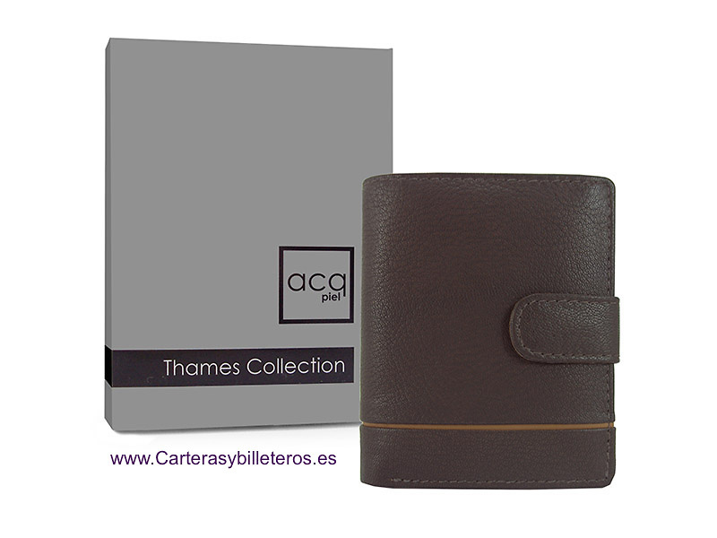 MAN WALLET OF NAPPA LEATHER WITH CARD HOLDER AND PURSE 