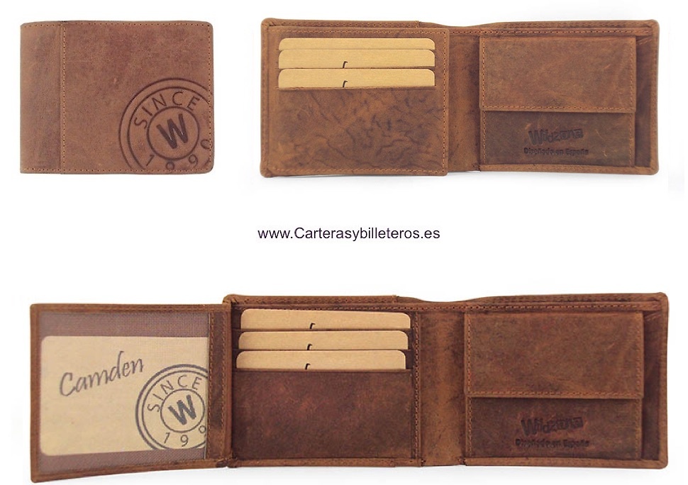 MAN WALLET PURSE IN MATTE FINISHED LEATHER 