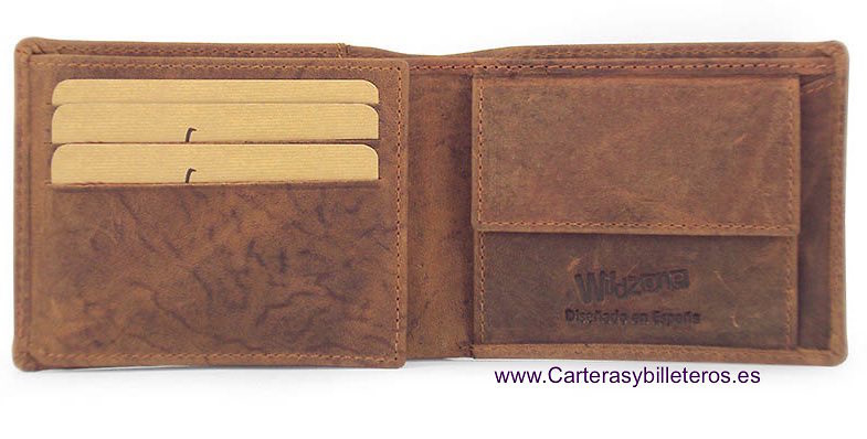 MAN WALLET PURSE IN MATTE FINISHED LEATHER 