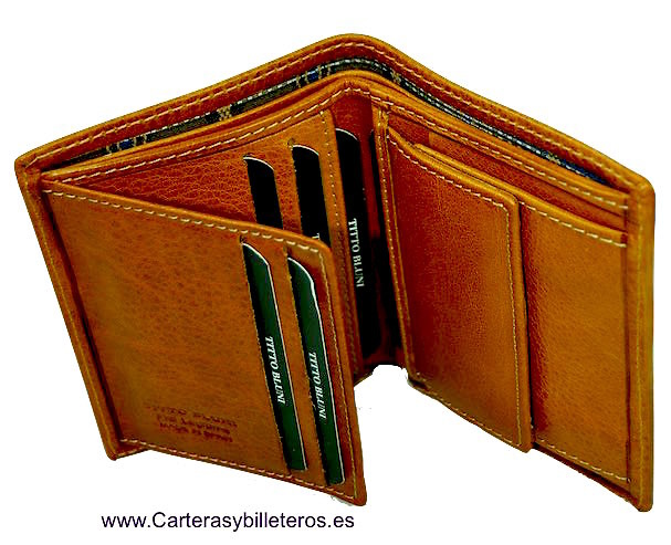 MAN WALLET TITTO BLUNI MAKE IN LEATHER WITH PURSE 