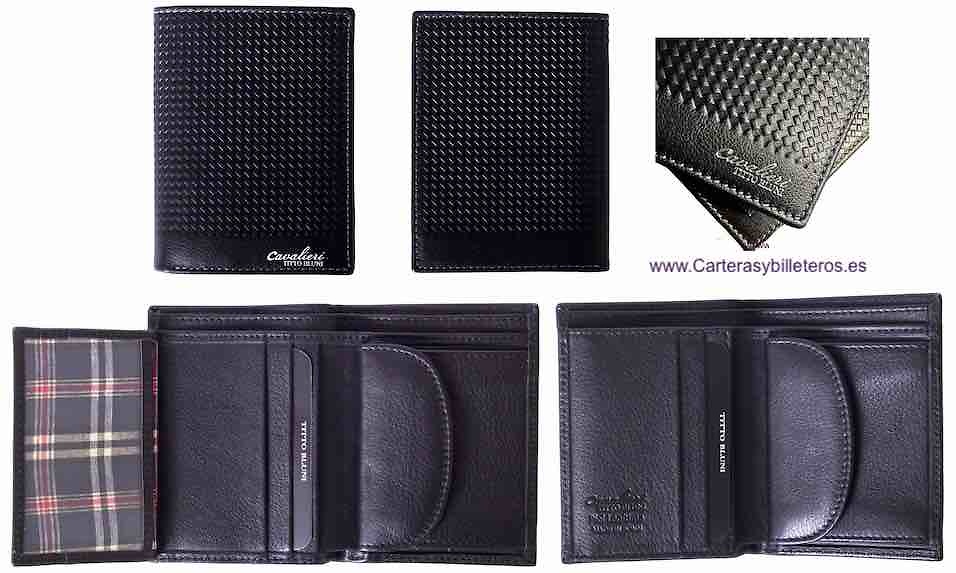 MAN WALLET TITTO BLUNI MAKE IN LUXURY LEATHER WITH PURSE EXCLUSIVE 