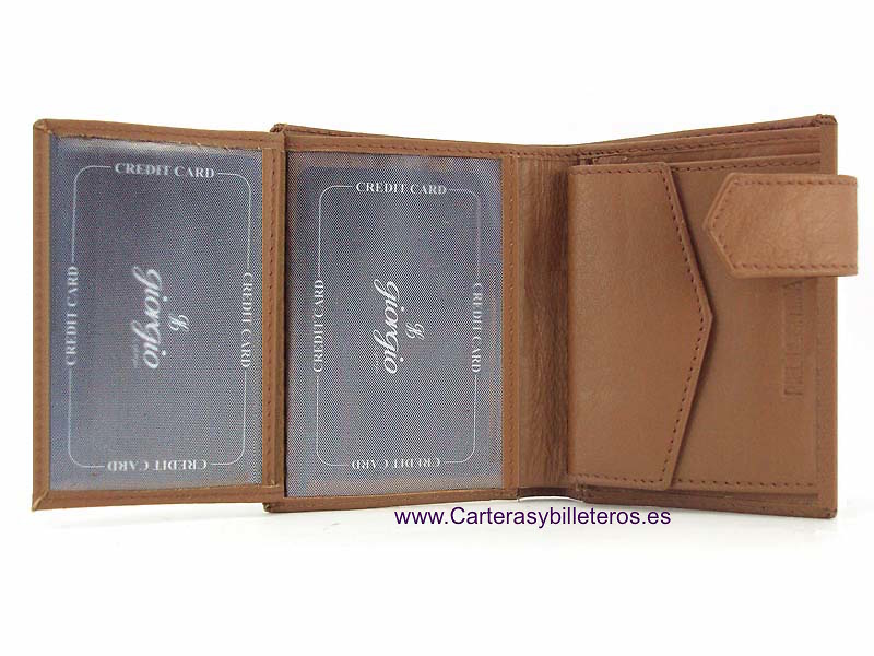 MAN WALLET WITH PURSE AND OUTER CLOSURE 