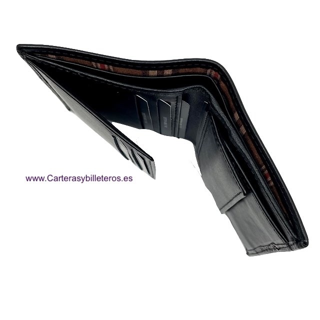 MAN WALLET WITH PURSE TITTO BLUNI IN LUXURY CARBON LEATHER 