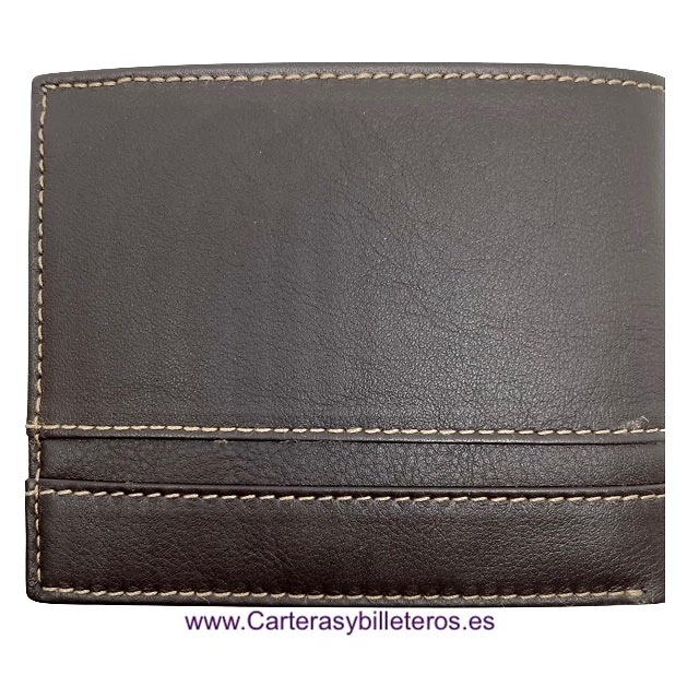 MAN WALLETS BRAND BLUNI TITTO MAKE LUXURY LEATHER MADE IN SPAIN 