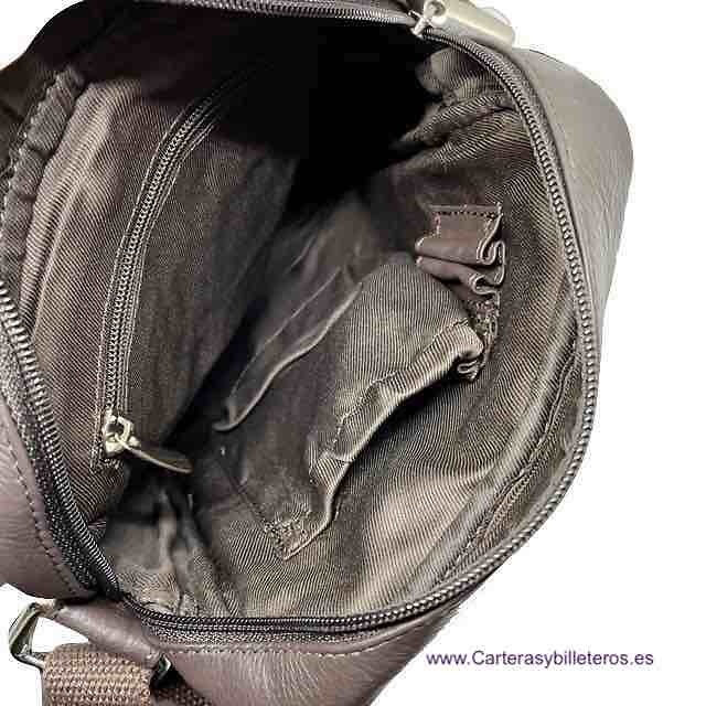 MAN'S BIG BAG IN NAPPA LEATHER WITH INTERIOR POCKETS 