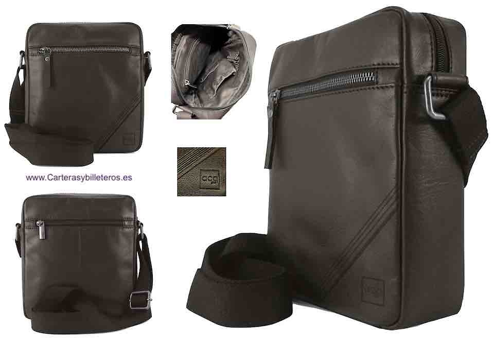 MAN'S BIG BAG IN NAPPA LEATHER WITH INTERIOR POCKETS 