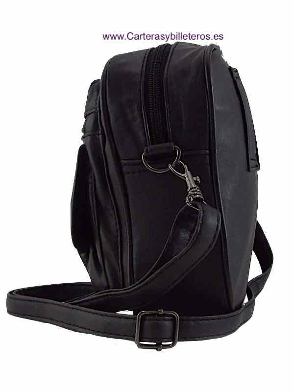 MAN'S CROSSBODY BAG WITH TRIPLE USE WHILE CARRYING HANDLE AND BELT LOOP 