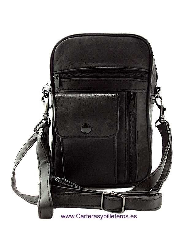 MAN'S CROSSBODY BAG WITH TRIPLE USE WHILE CARRYING HANDLE AND BELT LOOP 