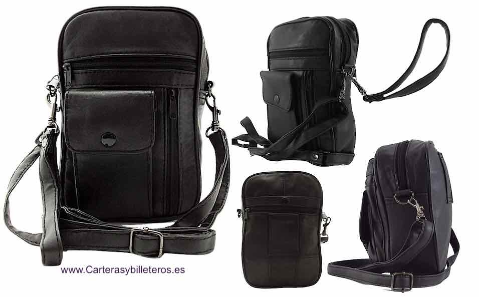 MAN'S CROSSBODY BAG WITH TRIPLE USE WHILE CARRYING HANDLE AND BELT LOOP 