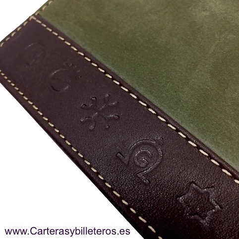 MAN'S LEATHER WALLET WITH TRIPLE CARD HOLDER 