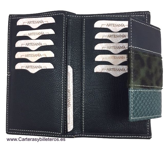 MEDIUM LEATHER WOMAN WALLET MADE IN SPAIN 