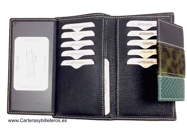 MEDIUM LEATHER WOMAN WALLET MADE IN SPAIN 