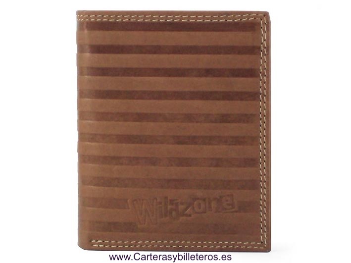 MEN'S CARD HOLDER IN EATHER FOR 11 CARDS 