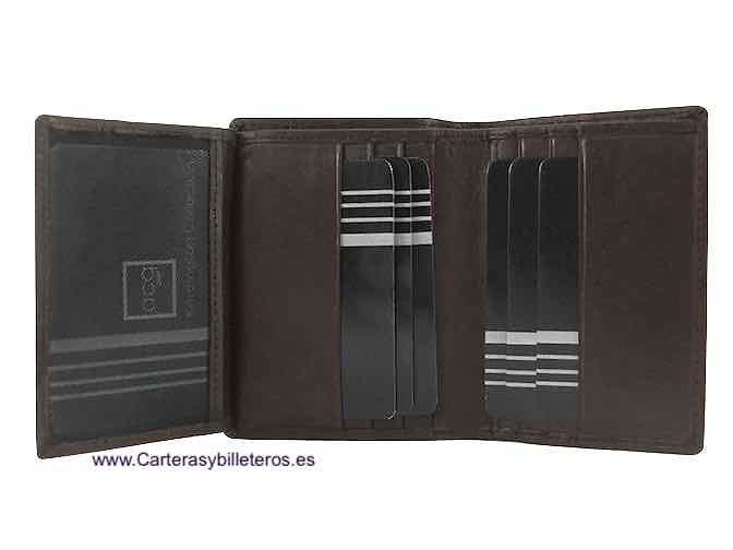 MEN'S CARD HOLDER IN NAPALUX LEATHER FOR 10 CARDS 