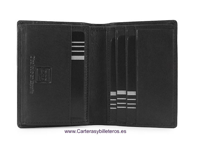 MEN'S CARD HOLDER IN NAPALUX LEATHER FOR 10 CARDS 