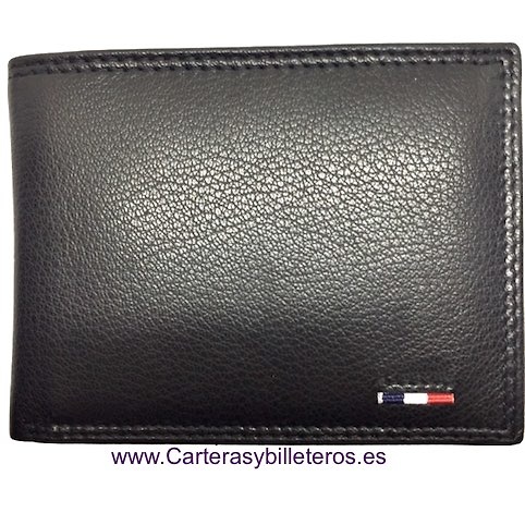 CARTERA TARJETERO DE HOMBRE DE PIEL 14 TARJETAS 