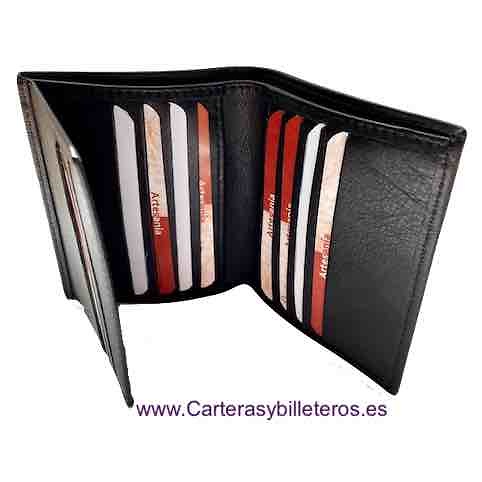 MEN'S LEATHER SLIM CARD HOLDER MADE IN SPAIN 