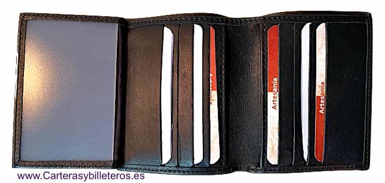 MEN'S LEATHER SLIM CARD HOLDER MADE IN SPAIN 