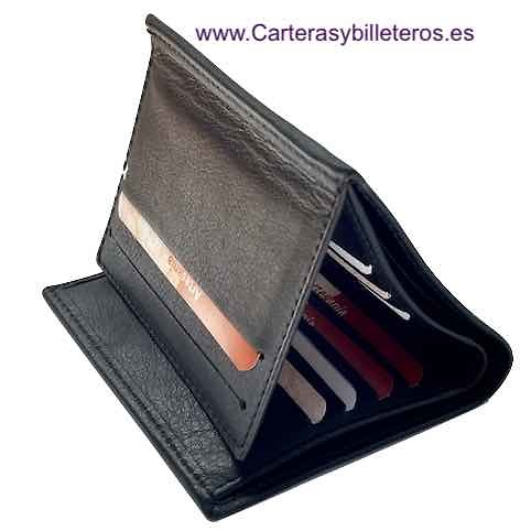 MEN'S LEATHER SLIM CARD HOLDER MADE IN SPAIN 