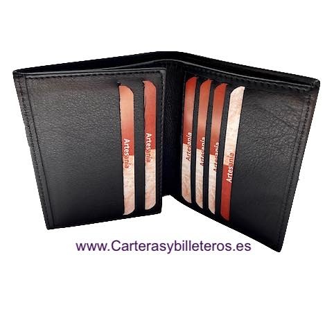 MEN'S LEATHER SLIM CARD HOLDER MADE IN SPAIN 