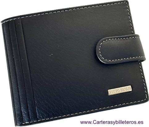 MEN'S LEATHER WALLETS LUXURY ELEGANT BRAND TITTO BLUNI 