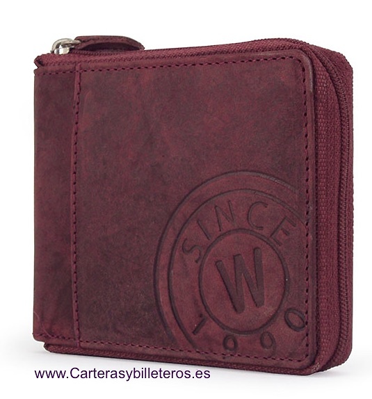 MEN'S WALLET CLOSED BY ZIPPER 