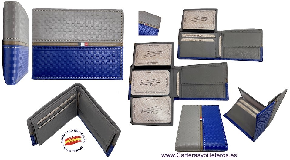 MEN'S WALLET LEATHER UBRIQUE FOR 8 CARDS 