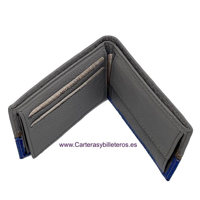 MEN'S WALLET LEATHER UBRIQUE FOR 8 CARDS 