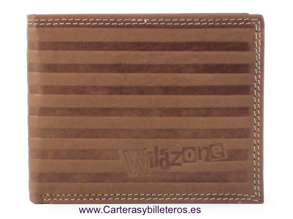 MEN'S WALLET PURSE IN NAPA LEATHER FOR 10 CARDS WITH PURSE 