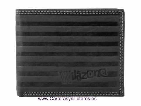 MEN'S WALLET PURSE IN NAPA LEATHER FOR 10 CARDS WITH PURSE 