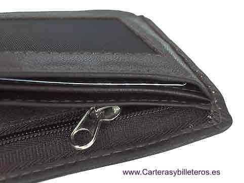 MEN'S WALLET PURSE IN NAPA LEATHER FOR 10 CARDS 