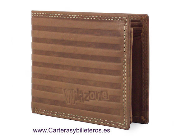 MEN'S WALLET PURSE IN NAPA LEATHER FOR 10 CARDS 