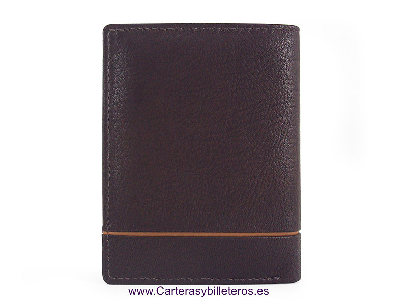 MEN'S WALLET SKIN CARDBOARD WITH LEATHER DECOR 