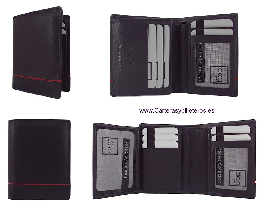 MEN'S WALLET SKIN CARDBOARD WITH LEATHER DECOR 