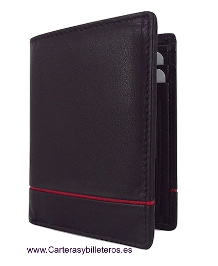 MEN'S WALLET SKIN CARDBOARD WITH LEATHER DECOR 