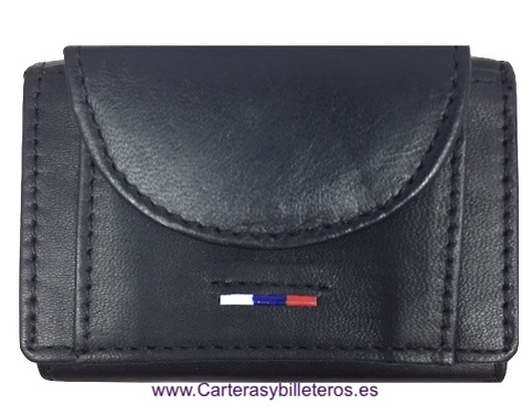 MEN'S WALLET WITH BANKNOTE CLIP AND OUTSIDE PURSE 