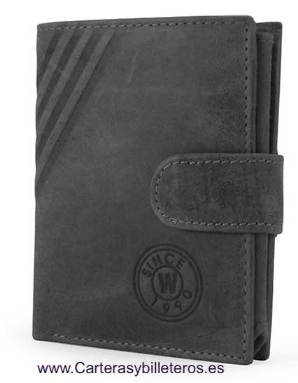 METROPOLI GREASED LEATHER CARD HOLDER FOR 13 CARDS 