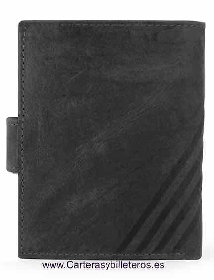 METROPOLI GREASED LEATHER CARD HOLDER FOR 13 CARDS 