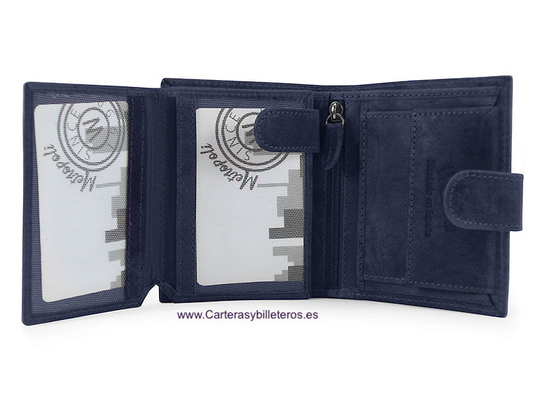 METROPOLI GREASED LEATHER CARD HOLDER FOR 13 CARDS 