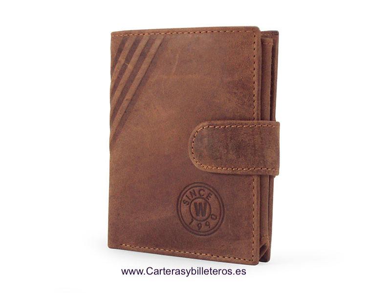 METROPOLI GREASED LEATHER CARD HOLDER FOR 13 CARDS 