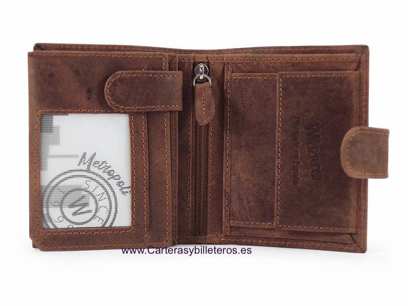 METROPOLI GREASED LEATHER CARD HOLDER FOR 13 CARDS 