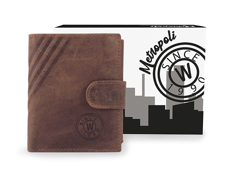 METROPOLI GREASED LEATHER CARD HOLDER FOR 13 CARDS 