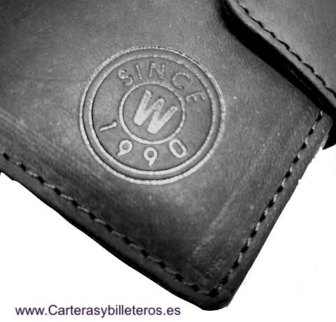 METROPOLI GREASED LEATHER CARD HOLDER FOR 13 CARDS 