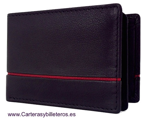 MINI MEN'S WALLET IN VERY COMPLETE LEATHER 