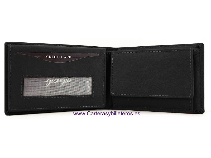 MINI MEN'S WALLET IN VERY COMPLETE LEATHER 