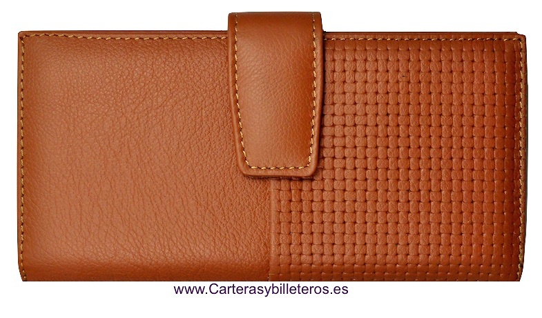 NAPA LEATHER WOMAN WALLET BIG CARD - 5 colors- 