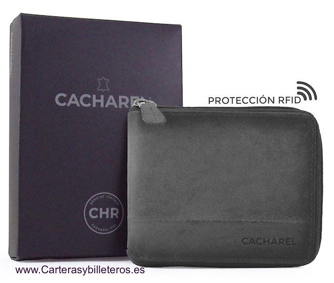 NAPA LUX LEATHER CACHAREL WALLET ZIPPER CLOUSURE 