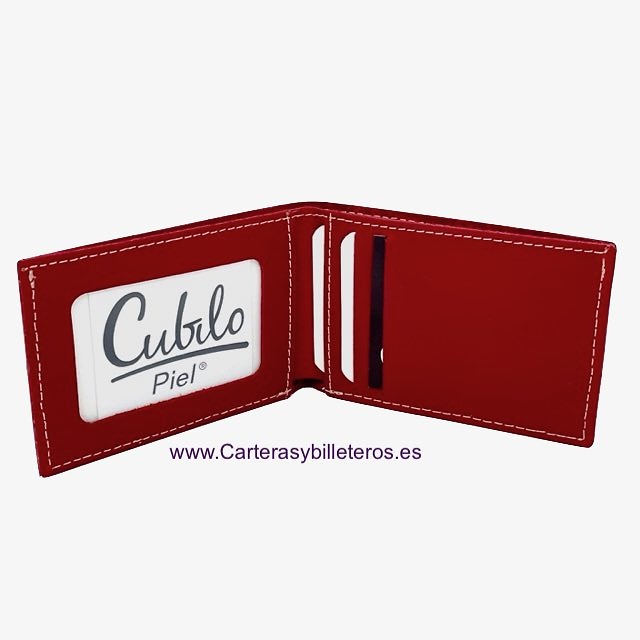 OFFER SET: TWO SMALL LEATHER WALLET WITH OUTSIDE PURSE CUBILO + KEYRING 