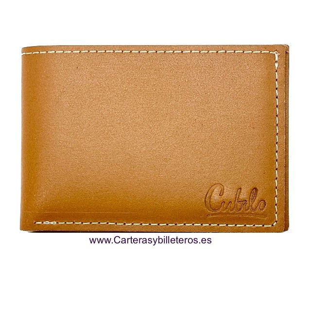 OFFER SET: TWO SMALL LEATHER WALLET WITH OUTSIDE PURSE CUBILO + KEYRING 