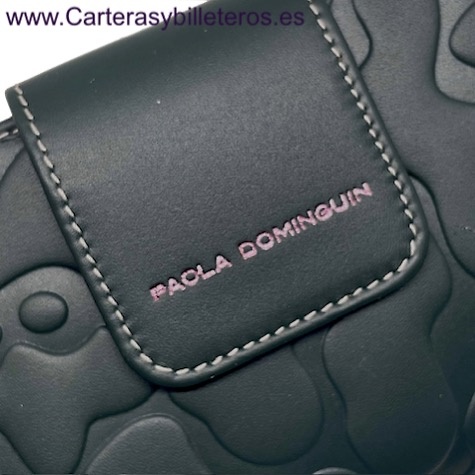 PAOLA DOMINGUÍN WOMEN'S WALLET IN LEATHER FROM UBRIQUE WITH LARGE CARD HOLDER AND COIN PURSE 